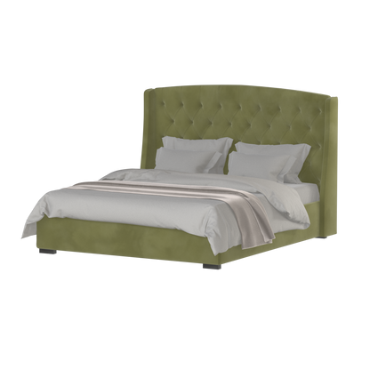 Sophia Upholstered Bed with Buttoned Headboard