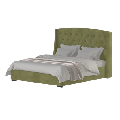 Sophia Upholstered Bed with Buttoned Headboard