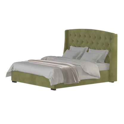 Sophia Upholstered Bed with Buttoned Headboard