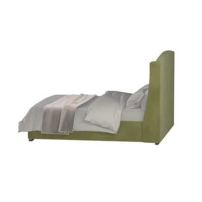 Sophia Upholstered Bed with Buttoned Headboard