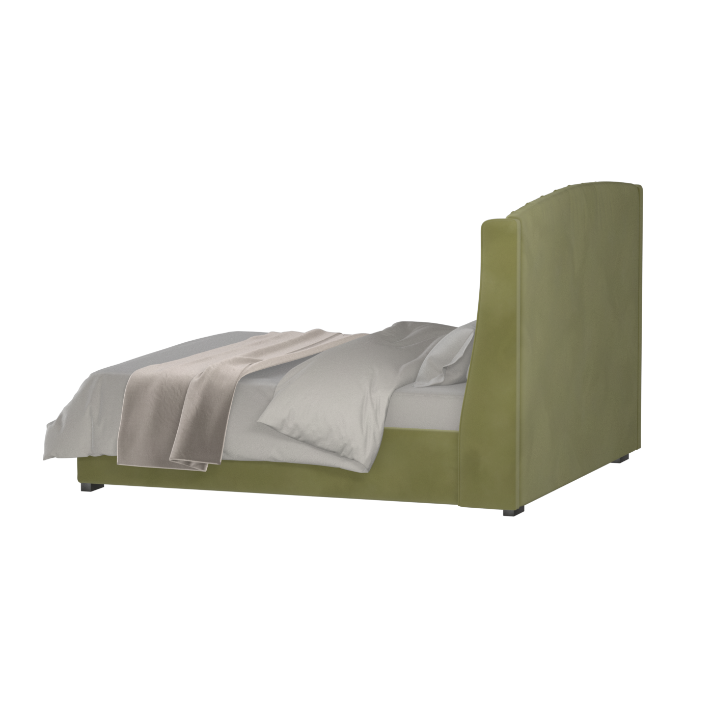 Sophia Upholstered Bed with Buttoned Headboard