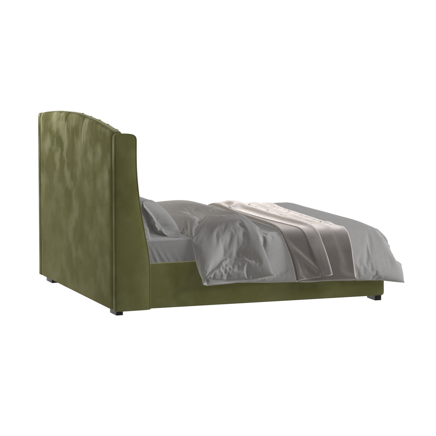 Sophia Upholstered Bed with Buttoned Headboard