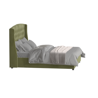 Sophia Upholstered Bed with Buttoned Headboard