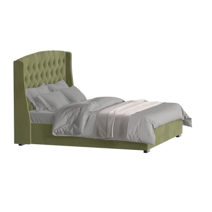 Sophia Upholstered Bed with Buttoned Headboard