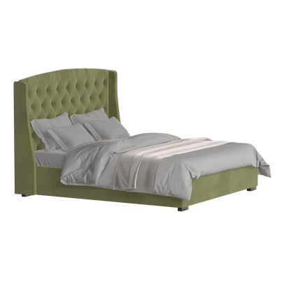 Sophia Upholstered Bed with Buttoned Headboard
