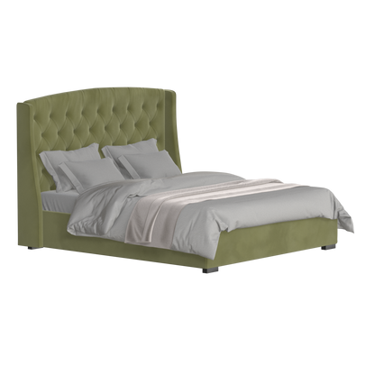 Sophia Upholstered Bed with Buttoned Headboard