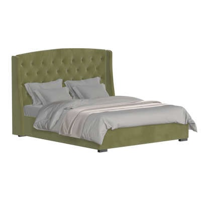 Sophia Upholstered Bed with Buttoned Headboard