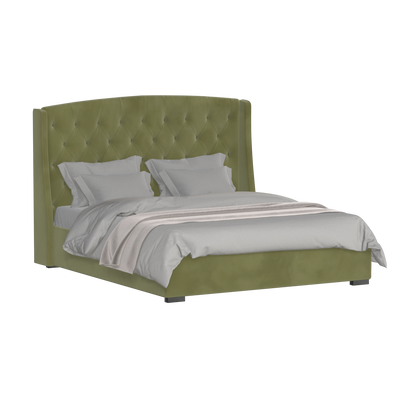 Sophia Upholstered Bed with Buttoned Headboard
