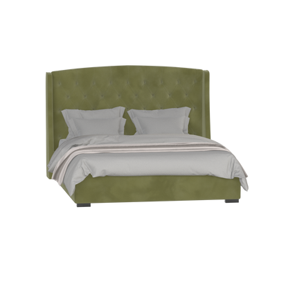 Sophia Upholstered Bed with Buttoned Headboard