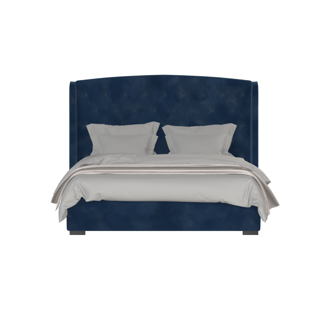 Sophia Upholstered Bed with Buttoned Headboard
