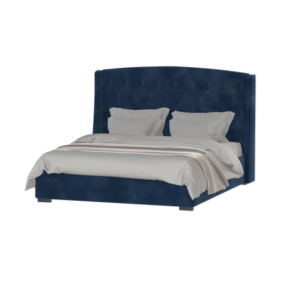 Sophia Upholstered Bed with Buttoned Headboard
