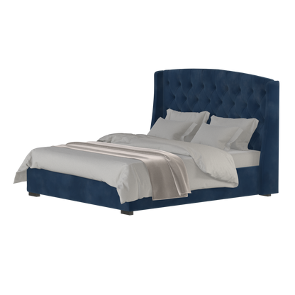 Sophia Upholstered Bed with Buttoned Headboard