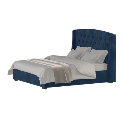 Sophia Upholstered Bed with Buttoned Headboard