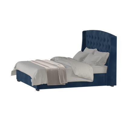 Sophia Upholstered Bed with Buttoned Headboard