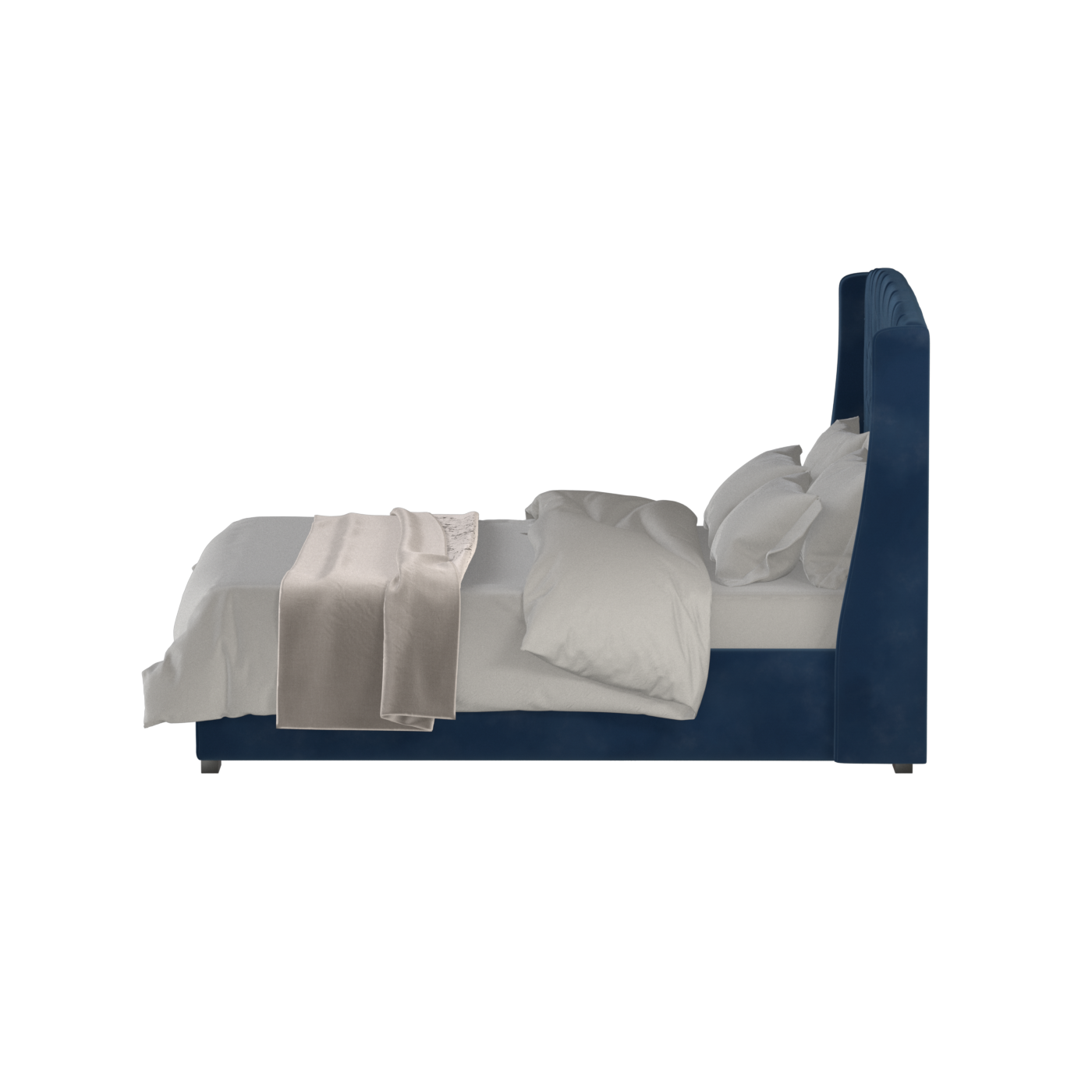 Sophia Upholstered Bed with Buttoned Headboard