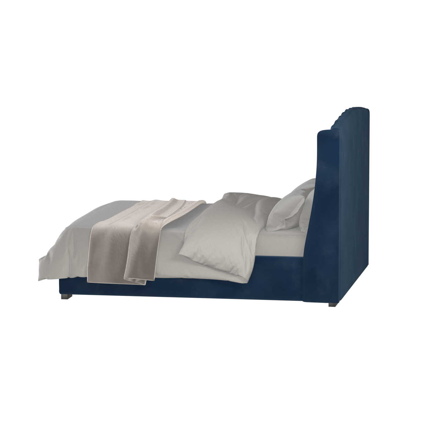 Sophia Upholstered Bed with Buttoned Headboard