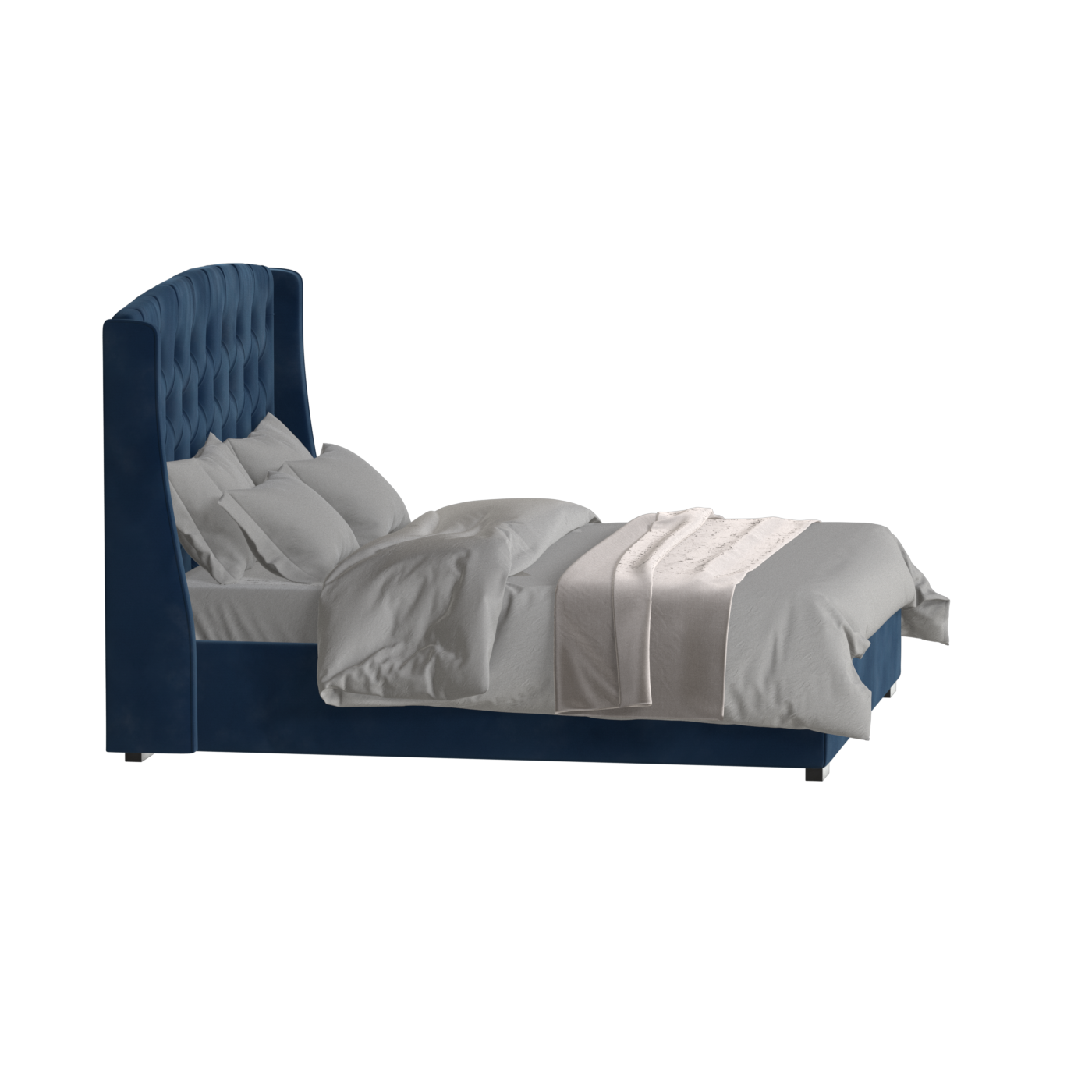 Sophia Upholstered Bed with Buttoned Headboard
