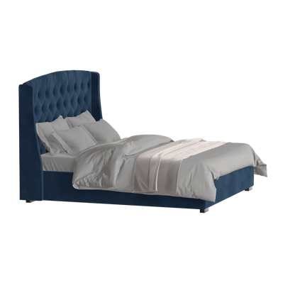 Sophia Upholstered Bed with Buttoned Headboard