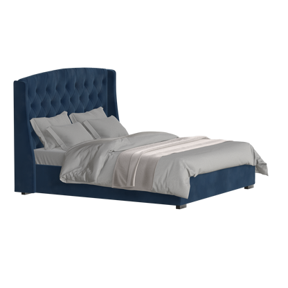 Sophia Upholstered Bed with Buttoned Headboard