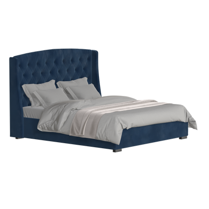 Sophia Upholstered Bed with Buttoned Headboard
