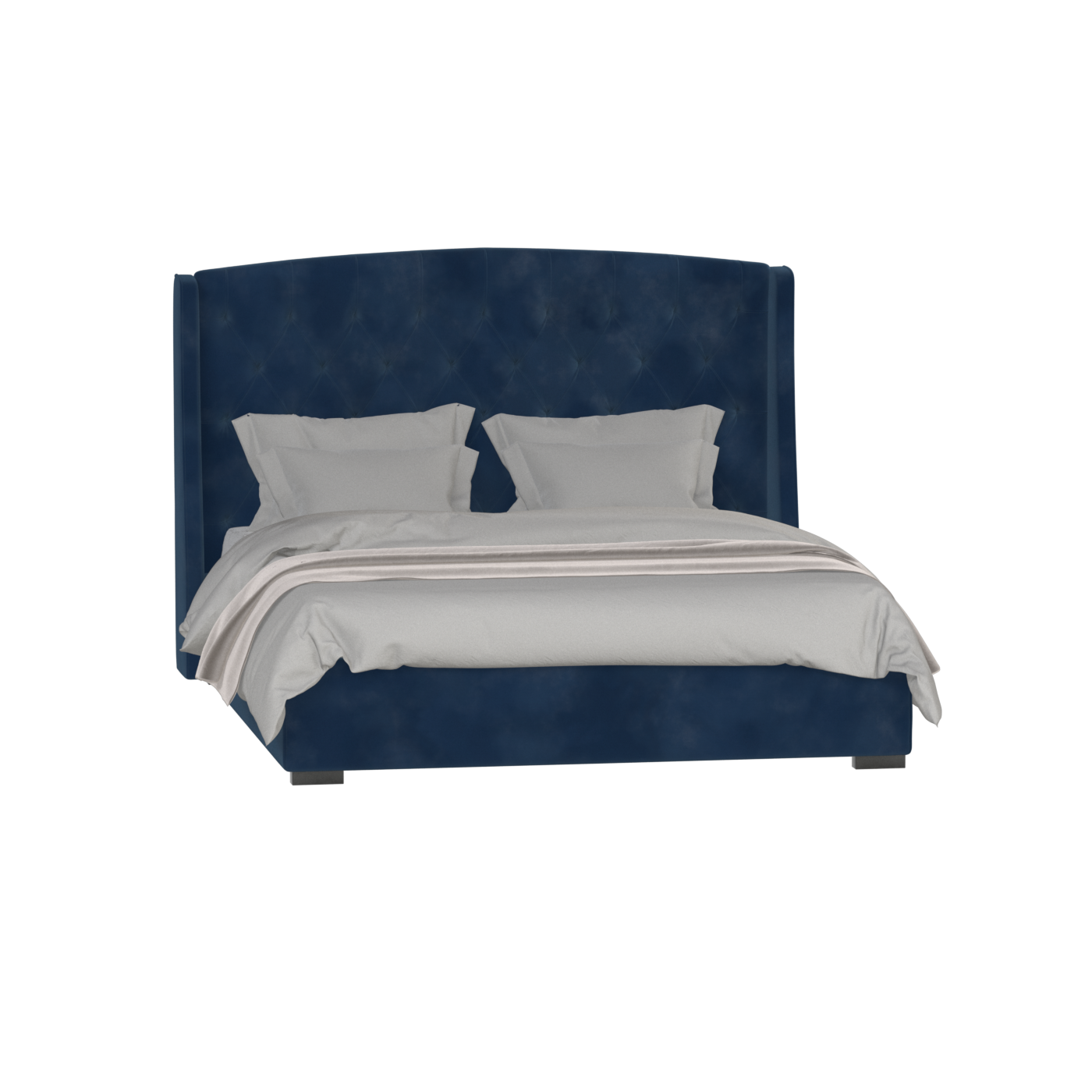 Sophia Upholstered Bed with Buttoned Headboard
