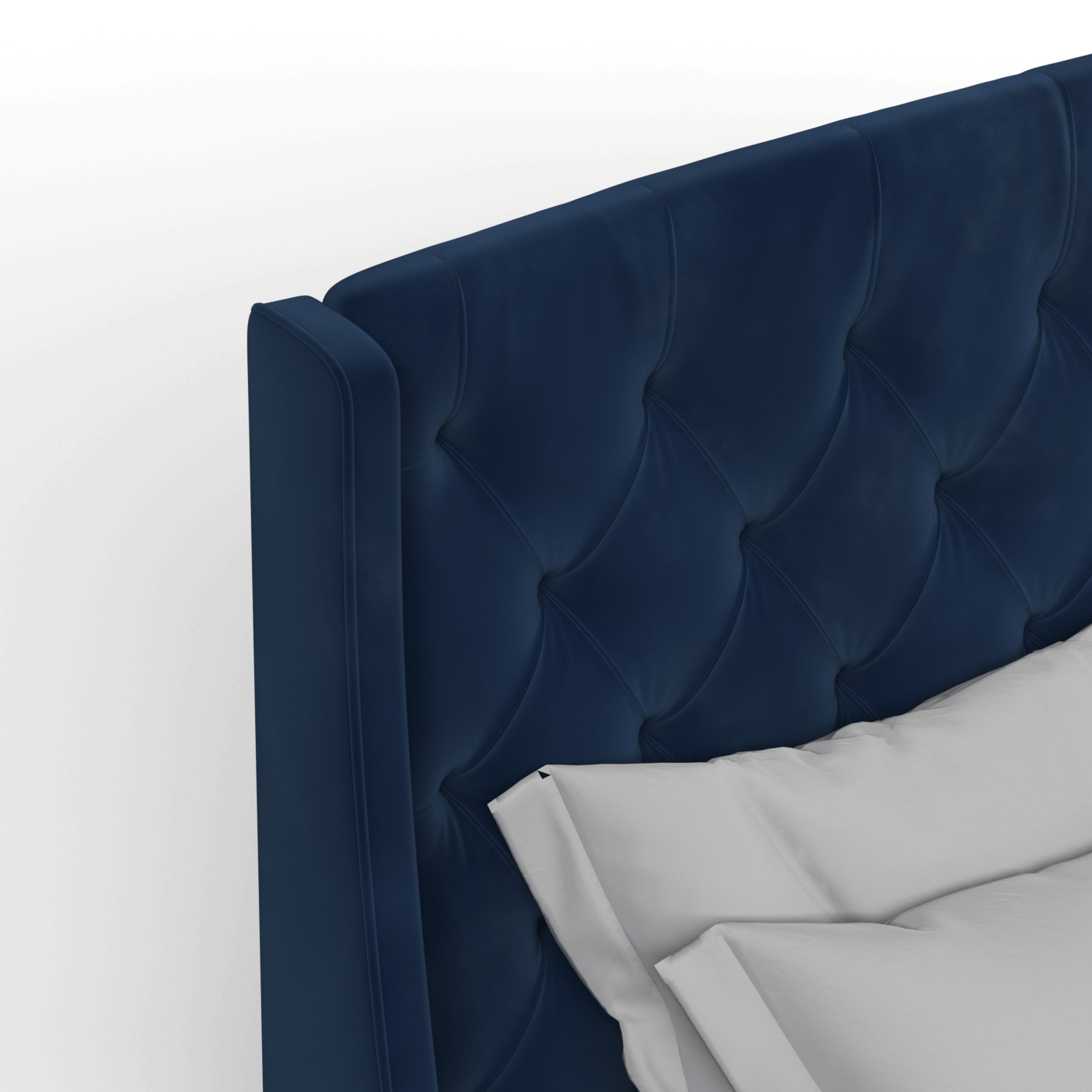 Sophia Upholstered Bed with Buttoned Headboard