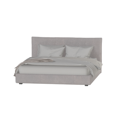 Thea Upholstered Double Bed with Clean Headboard