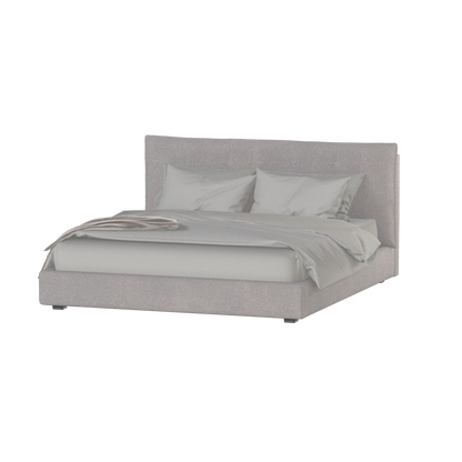 Thea Upholstered Double Bed with Clean Headboard