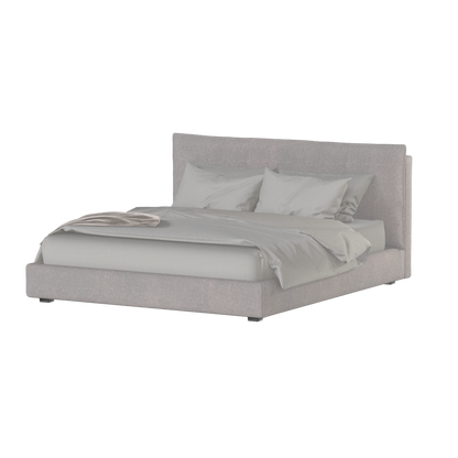 Thea Upholstered Double Bed with Clean Headboard