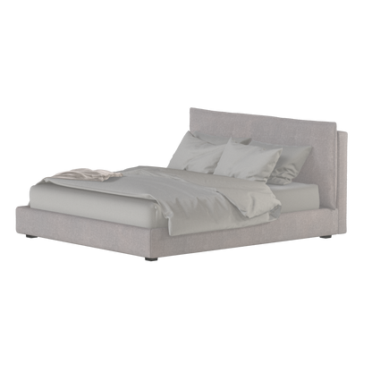 Thea Upholstered Double Bed with Clean Headboard