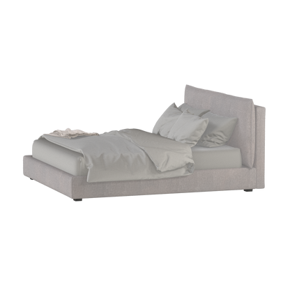 Thea Upholstered Double Bed with Clean Headboard