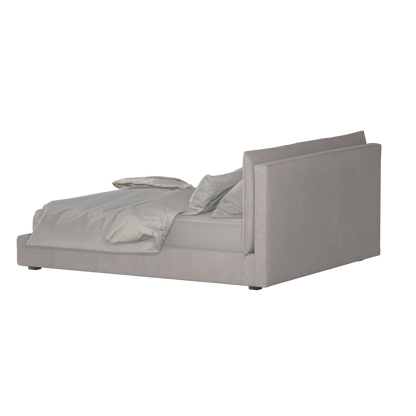 Thea Upholstered Double Bed with Clean Headboard