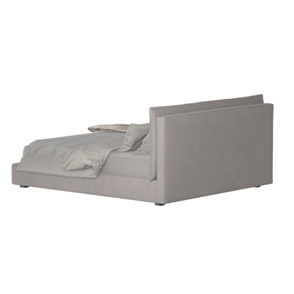 Thea Upholstered Double Bed with Clean Headboard