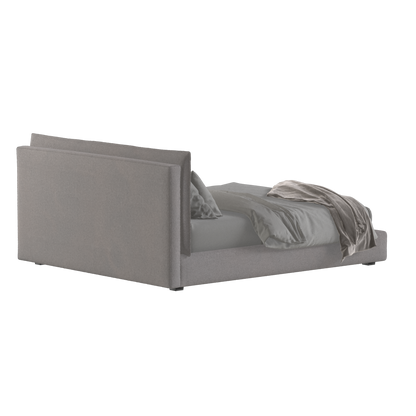 Thea Upholstered Double Bed with Clean Headboard