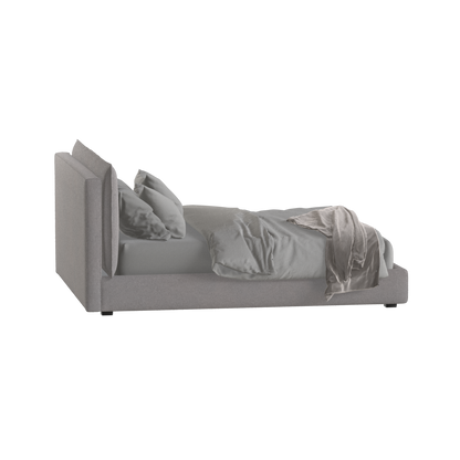 Thea Upholstered Double Bed with Clean Headboard