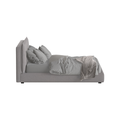 Thea Upholstered Double Bed with Clean Headboard