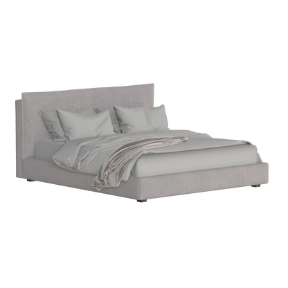 Thea Upholstered Double Bed with Clean Headboard