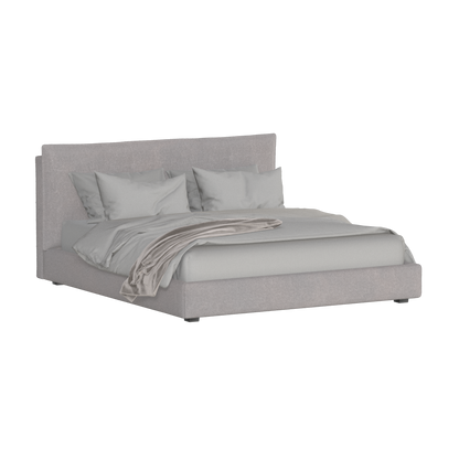 Thea Upholstered Double Bed with Clean Headboard