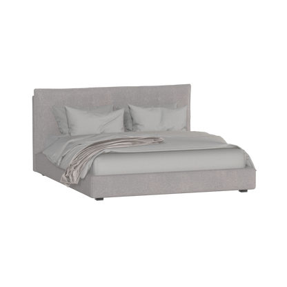 Thea Upholstered Double Bed with Clean Headboard