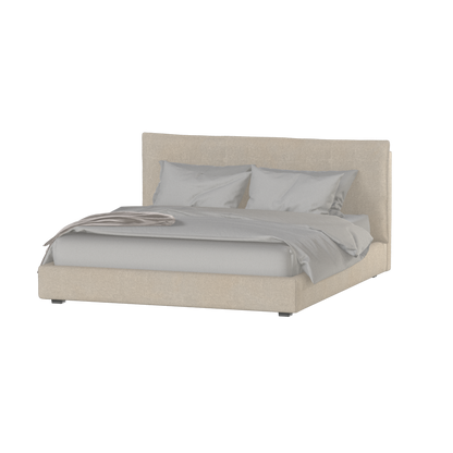 Thea Upholstered Double Bed with Clean Headboard
