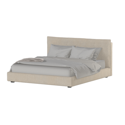 Thea Upholstered Double Bed with Clean Headboard