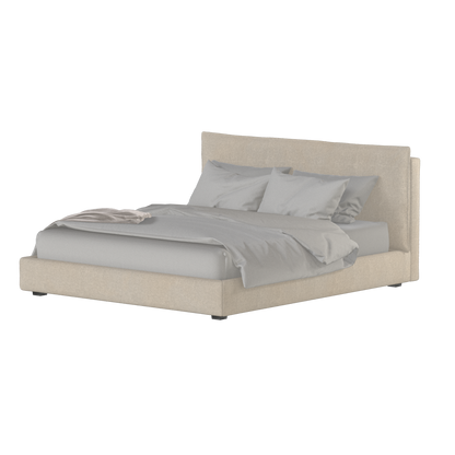 Thea Upholstered Double Bed with Clean Headboard
