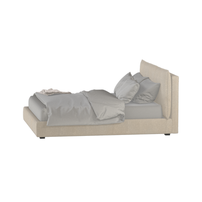 Thea Upholstered Double Bed with Clean Headboard