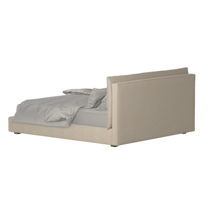 Thea Upholstered Double Bed with Clean Headboard