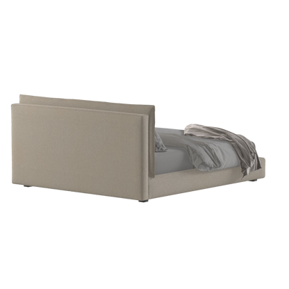 Thea Upholstered Double Bed with Clean Headboard