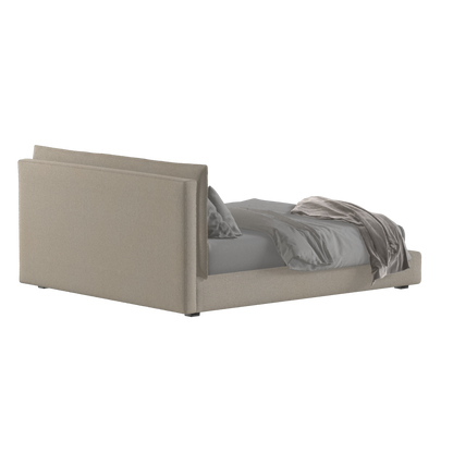 Thea Upholstered Double Bed with Clean Headboard