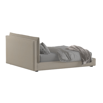 Thea Upholstered Double Bed with Clean Headboard