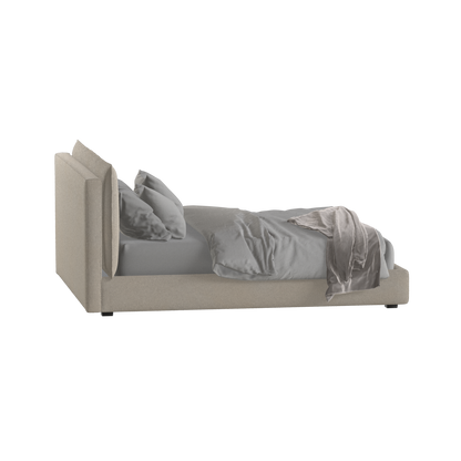 Thea Upholstered Double Bed with Clean Headboard
