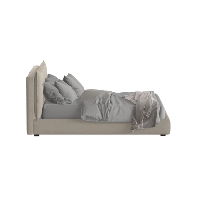 Thea Upholstered Double Bed with Clean Headboard