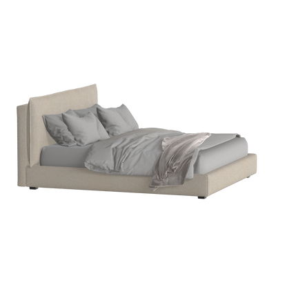 Thea Upholstered Double Bed with Clean Headboard